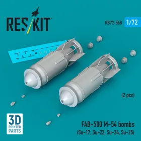   Reskit - FAB-500 M-54 bombs (2 pcs) (Su-17, Su-22, Su-24, Su-25) (3D Printed)