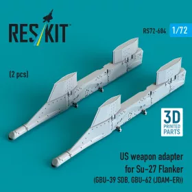   Reskit - US weapon adapter for Su-27 Flanker (2 pcs) (GBU-39 SDB GBU-62 (JDAM-ER)) (3D Printed)