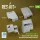 Reskit - Merkava Mk.3 damaged front & rear fenders with rear storage boxes (open pos.) for Meng kit (3D Printed)