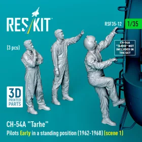   Reskit - CH-54A Tarhe pilots Early in a standing position (1962-1968) (scene 1) (3 pcs) (3D Printed)