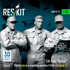   Reskit - CH-54A Tarhe pilots Late in a standing position (1968 +) (scene 1) (3 pcs) (3D Printed)