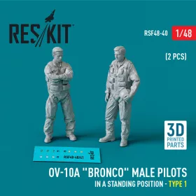   Reskit - OV-10A Bronco male pilots (in a standing position - type 1) (2 pcs) (3D Printed)