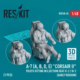   Reskit - A-7 (A, B, D, E) Corsair II pilots sitting in ejection seat IC-2 / IG-2 (early version) (3D Printed) (1 pcs)