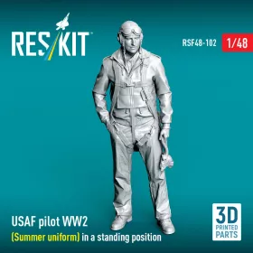  Reskit - USAF pilot WW2 (Summer uniform) in a standing position (3D Printed)