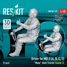   Reskit - Driver for MD-3 (A, B, C, T) Mule Deck Tractor (scene 2) (1 pcs) (3D Printed)