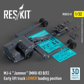   Reskit - MJ-4 Jammer (MHU-83 B/E) Early lift truck LOWER loading position (3D Printed model kit)