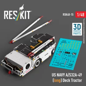   Reskit - US NAVY A/S32A-49 (long) Deck Tractor (3D Printed model kit)
