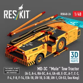   Reskit - MD-3? Mule Tow Tractor (A-3, A-4, RA-5C, A-6, EA-6B, E-2C, A-7, C-2, F-4, F-8, F-14, F/A-18, OV-10, S-3B, UH-1, CH-53, Sea King) (3D Printed model kit)