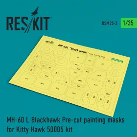   Reskit - MH-60L Blackhawk Pre-cut painting masks for KittyHawk 50005 kit