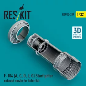   Reskit - F-104 (A C D J G) Starfighter exhaust nozzle for Italeri kit (3D Printed)