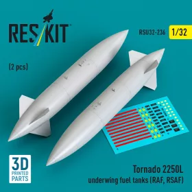   Reskit - Tornado 2250L underwing fuel tanks (RAF RSAF) (2 pcs) (3D Printed)