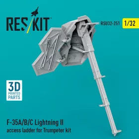   Reskit - F-35A/B/C Lightning II access ladder for Trumpeter kit (3D Printed)