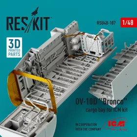 Reskit - OV-10D Bronco cargo bay for ICM kit (3D Printed)