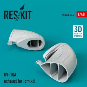Reskit - OV-10A exhaust for Icm kit (3D Printed)
