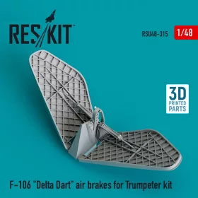   Reskit - F-106 Delta Dart air brakes for Trumpeter kit (3D Printed)