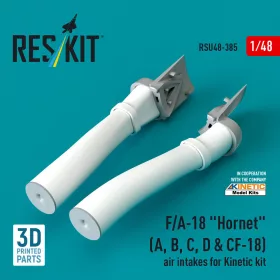   Reskit - F/A-18 Hornet (A, B, C, D & CF-18) air intakes for Kinetic kit (3D Printed)