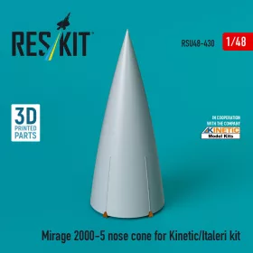   Reskit - Mirage 2000-5 nose cone for Kinetic/Italeri kit (3D Printed)