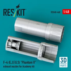   Reskit - F-4 (E J F G S) Phantom II exhaust nozzles for Academy kit (3D Printed)