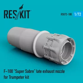   Reskit - F-100 Super Sabre late exhaust nozzle for Trumpeter kit