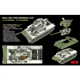   Rye Field Model - M4A3 76W VVSS Sherman late STANDARD full interior