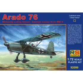   RS Models - Plastikov  model letadla 1/72 Arado 76 in A/B Schulen 3 decal v. for Luftwaffe