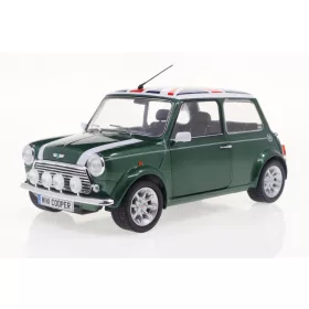 Solido - Mini Cooper Sport British Racing Green & Flag 1997