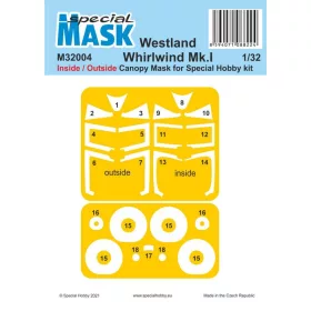 Special Hobby - Westland Whirlwind Mk.I Inside/Outside MASK