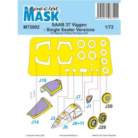 Special Hobby - SAAB 37 Viggen Single Seater Mask
