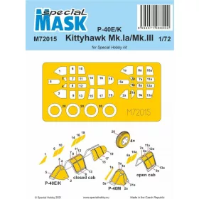 Special Hobby - P-40E/K/Kittyhawk Mk.Ia/Mk.III Mask