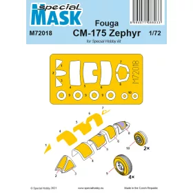 Special Hobby - Fouga CM-175 Zephyr Mask