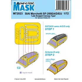   Special Hobby - SIAI-Marchetti SF-260EA/D/EU Late Bulged Canopy Type Mask