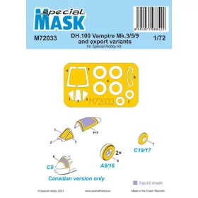   Special Hobby - DH.100 Vampire Mk.3/5/9 and export variants MASK