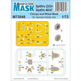   Special Hobby - Spitfire Mk.22/24 and Seafire Mk.46/47 MASK 1/72