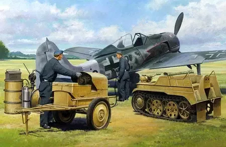 Tamiya - German Aircraft Power Supply Unit- 3 figures