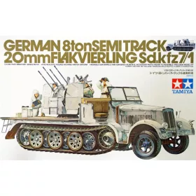   Tamiya - German 8 ton Semi Track 2cm Flakvierling 38 Sd.Kfz 7/1