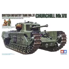   Tamiya - British Infantry Tank Mk.Iv Churchill Mk.Vii - 6 Figures