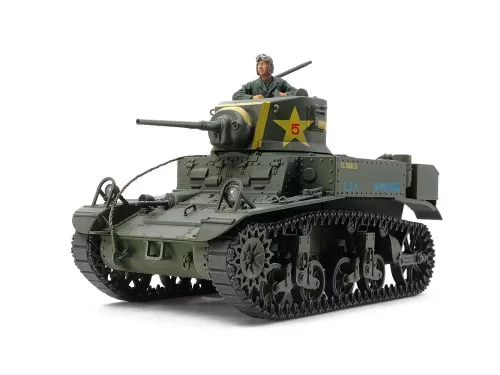 Tamiya - 1:35 U.S. Light Tank M3 Stuart Late Production - 1 figure