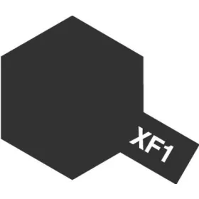 Tamiya - Mini Enamel XF-1 Flat Black 10 ml