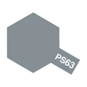   Tamiya - PS-63 Bright Gun Metal - Spray for Polycarbonate Models (100 ml)