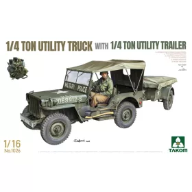 Takom - ¼-ton utility truck w. ¼-t. utility trailer ( )