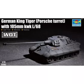   Trumpeter - German King Tiger (Porsche turret) with 105mm kWh L/68