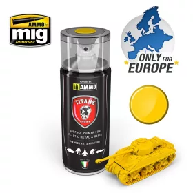   AMMO by MIG Jimenez - TITANS HOBBY Imperial Yellow Matt Primer