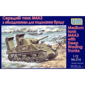 Unimodels - Tank M4A3 with Deep Wading Trunks