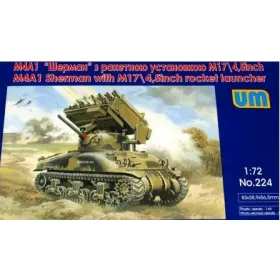 Unimodels - Tank M4A1 w. M17/4 5inch rocket launcher