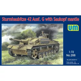 Unimodell - Sturmhaubitze 42 Auf.G W. Saukopf Mantle