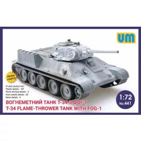 Unimodels - T-34 flame-throwing tank with FOG-1