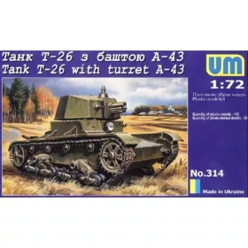 Unimodels - Tank T-26 with Tower A-43