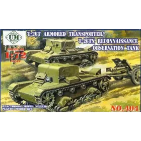   Unimodels - T-26T Armored transporter/T-26TN Reconnaissance observation tank