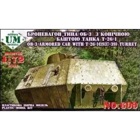 Unimodels - OB-3 Armored carriage with T-26-1 turret