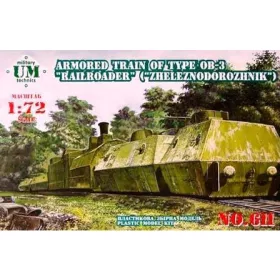 Unimodels - Armored train  2  23ODBP of type OB-3